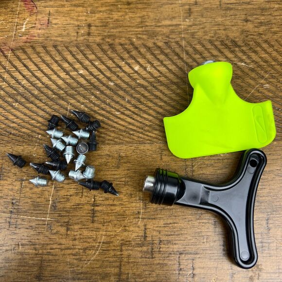 Nike Zoom Rival S Shoes Men 11.5 Purple Lime Track Sprint Spikes Racing Sprinter - Picture 13 of 14